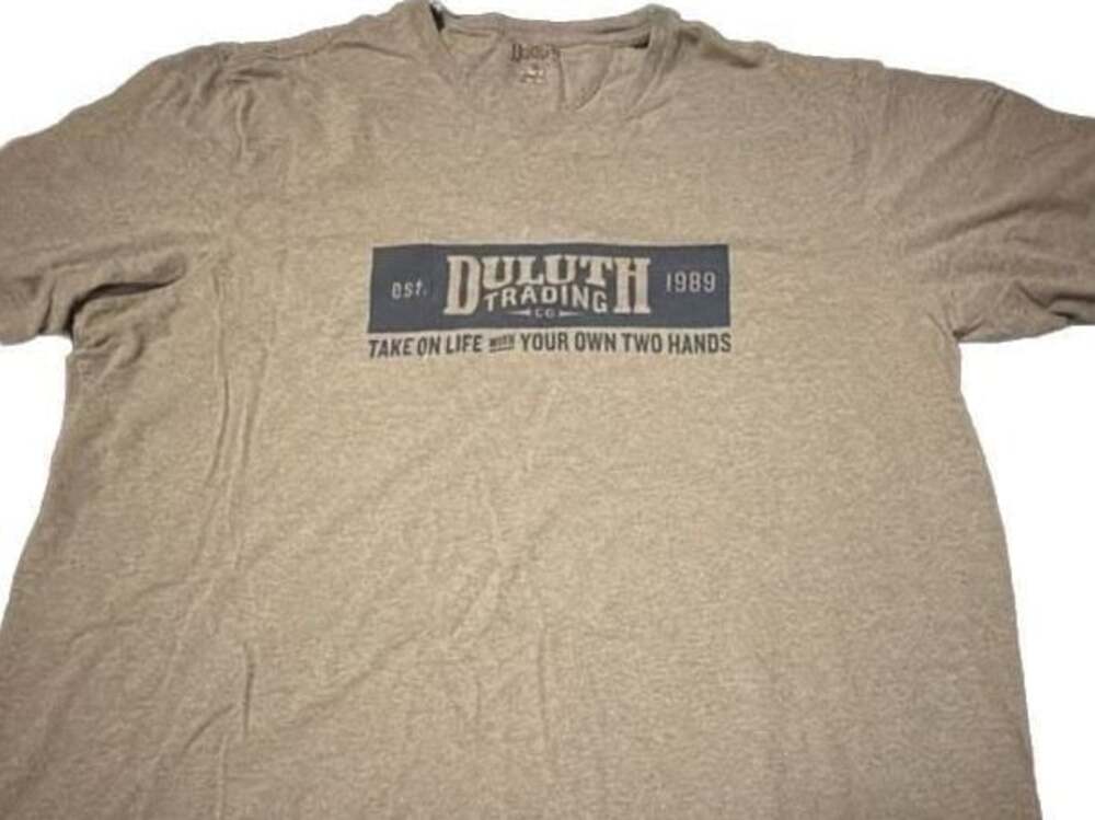 Duluth Trading Men’s XXL Graphic T-Shirt 'Take on Life with Your Own Two Hands